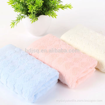 wholesale 100% cotton jacquard logo face promotional towel